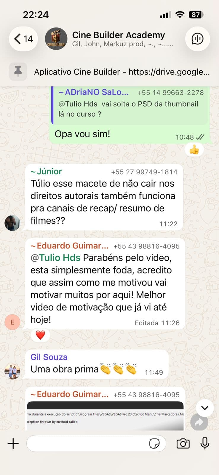 Depoimento de cliente satisfeito 9