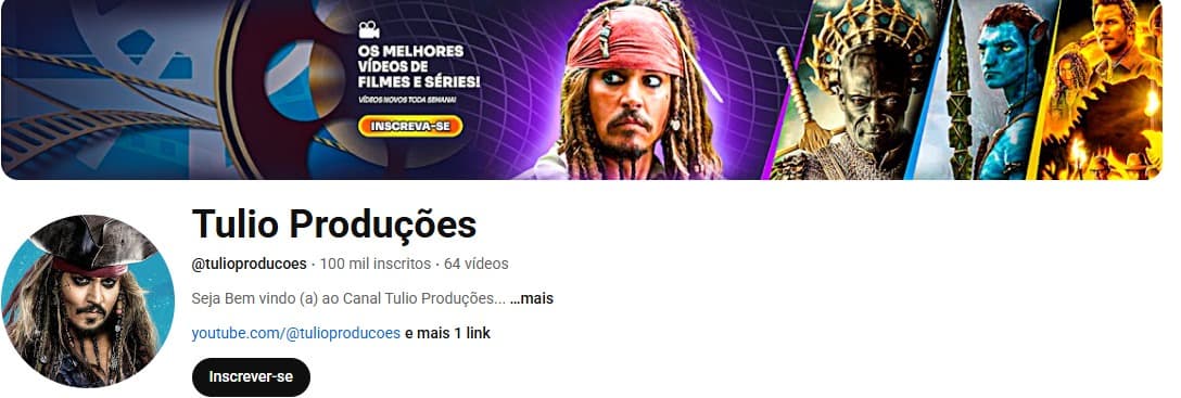 Prova de ganhos no YouTube